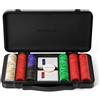 SLOWPLAY Godel set di fiches da poker in argilla 14 g per Texas Hold'em, 300 pz [con valori numerati] con valigetta in policarbonato tedesco elegante e resistente, giocatori di poker