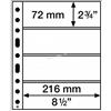Leuchtturm 358075 Buste in plastica Trasparente Sh 312, 4 Tasche a Croce per Banconote e Banconote da Collezione - Confezione da 50 in PP