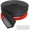 JAHOMFAI Guarnizione Porta Garage 3m Guarnizione Basculante Autoadesive Garageguarnizione Soglia Porta Garage Universale Con Chiodi