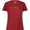 CMP - T-Shirt da Donna, Granata, 44