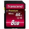 Transcend TS8GSDU1 Scheda di Memoria SDHC da 8 GB, Classe 10 UHS-I Premium