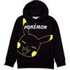 Pokémon con Cappuccio Boys Bambini Gioco Gifts Pikachu Black Jumper Pullover 5-6 Anni