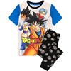 Dragon Ball Z Super Pigiama Ragazzi Goku Anime Black T-Shirt Pantaloni Pjs 14-15 Anni
