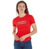 Tommy Hilfiger T-shirt Maniche Corte Donna Slim Fit, Rosso (Fierce Red), S