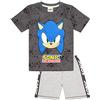 SONIC THE HEDGEHOG Pigiama Personaggi dei Personaggi Gamer Pantaloncini Camicia 5-6 Anni