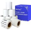 LENVII 50mm x 70mm Etichetta Termica Sintetica, 2×2.76 Codice a barre etichette adesivi, Resistente allo strappo, Impermeabile,Resistente alle alte temperature - 8 Rotoli (100 Etichette/Rotolo)