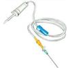 Safety Deflussore con ago regolatore di flusso per flebo tipo Roller G21 120 cm