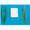 Farmacare Set Per Rimozione Suture con forbice, pinza e garza in blister rigido