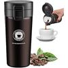 JEEZAO Tazza Termica Viaggio Caffè Thermo Bottiglia Acqua, Borraccia Acciaio Inox,Senza BPA,380ml