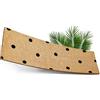 ElbFuchs® Zerbino in Cocco 75x25 cm | Pois Neri | Extra Resistente e Antiscivolo | Zerbino Esterno e Interno Ingresso | Tappeto Spazzola in Cocco per Ingresso Esterno Stretto