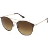 Ray-Ban RB3546 - 900985 | Occhiali da Sole Graduati o Non Graduati | Prova Online | Unisex | Metallo | Tondi, Panthos | Marrone | Adrialenti