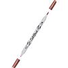 Online 19087/6 - Pennello a punta doppia con punta calligrafica e punta a pennello, colore: Rosso metallizzato