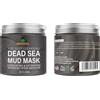 Besstoil Mar Morto Maschera di fango per viso e corpo, naturale, vegano, - ricco di minerali, idratata, disintossicata, pulisce profondamente 230g