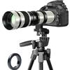 BENOISON Obiettivo F per Nikon - Teleobiettivo 420-800mm f/8.3 Zoom Obiettivo Manuale per Nikon D3500 D850 D7500 D5600 D3400 D500 D7200 D5500 D750 D810 D3300 D5300 D610 D7100 D5200 D600 DSLR Fotocamere