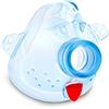 O2 Med Fisio Mask maschera Confort & seal per Camera Distanziatrice Fisio Chamber vision Compatibile con tutte le ampolle per aerosolterapia (Pediatrica 3-6 anni)