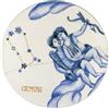 Le Coq Porcelaine LE COQ Astrologia Piatto presentazione gourmet Gemelli 32 cm - Confezione 4 pezzi