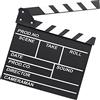 YHSKJCD Ciak Cinematografico, 30 x27 cm Film Clapboard Acrilico Film Clapperboard Cinema Gadget Accessori Regista Cinematografico per Programmi TV, Vlog