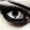 DESIGNLENSES, Lenti a contatto colorate grigie e bianche, occhi di gatto per costume di Halloween, senza gradazione, 1 paio (2 pezzi), lentes cosmetiche colore + custodia per lenti Grey Dragon
