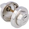 Amig - Muletilla di Design Contemporaneo Modello 46R-KD in Zamak con Finitura Cromo Opaco | Ø52 mm | 3 Chiavi a Punti per Privacy | Quadro di 6 mm | Ideale per Porte di 35-45 mm di Spessore