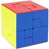Oostifun MoYu MoFang JiaoShi Meilong KuiLei Cube Cubing Classroom Meilong Puzzle Cube multicolore con un cubo treppiede (Style-1)