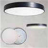 MAKA change your life quality MAKA Plafoniera Led Soffitto 70W 220V Luce Naturale 4000K Diametro 50 cm 8260 Lumen Rotonda Soggiorno Camera da Letto Bagno Cucina Corridoio Corridoio Cucina Alluminio Colorata