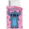 CARTOON Trapunta per letto singolo Stitch Disney piumone 350 gsm coperta per letto una piazza 170 x 260 cm