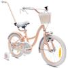 sun baby Flower Bike Bicicletta per una bambina, 12 14 16 pollici, 2-6 anni, bicicletta per bambini con rotelle con manubrio ragazzina (16 pollici, Albicocca)