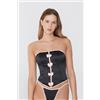 Tezenis Reggiseno Corpetto Fancy Ribbon Donna Nero