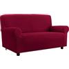 Italian Bed Linen MB HOME BASIC Copridivano "più Bello", Bordeaux, 3 Posti