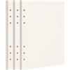 JOYISEN 3 Pezzi A5 Carta di Ricarica 135 Fogli 6 Fori Buchi Carta di Ricarica Vuota A5 per Bullet Taccuino da Viaggio Refill Paper