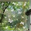 WandSticker4U®- Adesivi per finestre FARFALLE bianchi decorativi I Decorazioni vetrofanie per finestre cucina camera bagno soggiorno pellicola per vetri finestre farfalle primavera (senza colla)