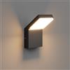 Klighten Applique da Parete LED Esterno Interno 24W IP54, Lampada da Parete Moderno Applique da Esterno in Alluminio per Ingresso Balconi Giardini, Nero, 1500 Lumen, Bianco Caldo 3000K