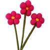 your castle Fiori di feltro fatti a mano fiori decorativi per creazioni personalizzate, regalo sostenibile, commercio equo e solidale, fiori artificiali realistici, 3 pezzi con fiori rosa