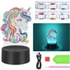 AUAUY Diamond Painting Luce Notturna a LED, Luce Notturna Fai Da Te 7 Colori di Illuminazione Regolabili, Diamond Painting Kit, Compleanni e Regali di Natale