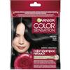 Garnier Color Shampoo Retouch Colorazione Permanente Nero - 100% copertura capelli bianchi - dura fino a 4 settimane