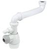 Wirquin 30723175 - Sifone per lavabo tutto in uno, colore: bianco