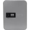 Amig - Portachiavi Sicuro e Organizzatore di Acciaio con Chiusura a Combinazione | Capacità 45 Chiavi | Armadio per chiavi per Uso Domestico e Professionale | 300 x 240 x 70 mm | Colore Grigio