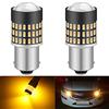 KATUR 1156 BA15S 7506 1073 Lampadina a LED 900 Lumen 3014 78SMD Lampadine a LED per Freno Segnale di Girata Coda Backup Luce di retromarcia, Ambra (Confezione da 2)