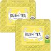 Kusmi Tea - Tè Verde al Gelsomino Bio - Miscela di Tè Verde Biologico con Gelsomino - Da Gustare Caldo o come Tè Freddo - Confezione da 2-2x20 Bustine di Tè