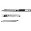 D.RECT Cutter a cartuccia - Coltello per tappeti in metallo - Lame secabili in acciaio inossidabile - Cutter Lame di ricambio, 10 lame da 9 mm incluse