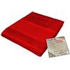 Tex family Set Asciugamani Bagno Tosca © in Spugna di Cotone 100% da Ricamare Punto Croce 1+1 Viso e Ospite - Rosso