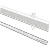 Flairdeco Flair Deco 16071001 0532 L'Edizione Pannello con Velcro e contrappesi, 57 cm accorciabile, Bianco in Alluminio