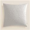 ROOM99 Feel 45 x 45 cm, federa decorativa per cuscino decorativo, stile moderno, camera da letto, soggiorno, velluto, colore grigio chiaro