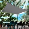 CelinaSun tenda parasole a vela protezione solare giardino balcone HDPE polietilene traspirante rettangolare 2,5 x 3,5 m grigio antracite