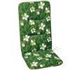 Best Miglior Materasso Freizeitmöbel Blomma - Sedia Verde Cuscino Akalai - Motivo Floreale - Verde - Schienale Alto - 120 x 50 cm