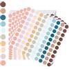 AiQInu 4000 Pezzi Bollini Adesivi Colorati 10mm Etichette Adesive Etichette Autoadesive Colorate a Punti Adesive Codifica Rotonde Adesivi per Forniture per Ufficio a Casa, 10 colore del macaron