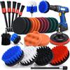 TWBEST Spazzola per Trapano 28PCS Spazzole per Trapano per Pulire Drill Brush Power Scrubber Spazzole per la Pulizia Spazzola Rotante Pulizia Elettrica per Bagno Doccia Toilette Piastrelle Pavimenti