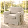 HomeTown Market Copridivano In Tessuto Resistente, Compatibile Con IKEA Ektorp Sedia Chair Poltrona Sofa Cover. Divano Non Incluso (Poltrona Beige)