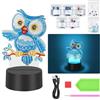 AUAUY Diamond Painting Luce Notturna a LED, Luce Notturna Fai Da Te 7 Colori di Illuminazione Regolabili, Diamond Painting Kit, Compleanni e Regali di Natale