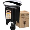 Kitchen Helpis® Tappo lavandino bagno, nero, tappo bidet da 40mm con catena cattura capelli, tappo bidet universale, saltarello lavandino, tappo lavandino bagno, saltarello bidet, tappo lavabo
